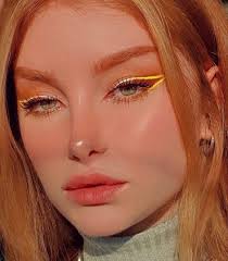 Stylegps Yellow Eyeliner Look Indie Makeup Eyeliner Looks Pretty Makeup