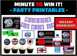 Ten challenges using household items. Minute To Win It Party Games Ideas And Supplies