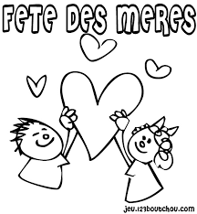 Coloriage fete des meres à imprimer, gratuit et facile. Dessin A Colorier A Imprimer Fete Des Meres Dibujos Para A Colorear
