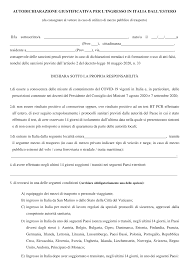 Autocertificazione per viaggiare in italia e all'estero: Https Www Esteri It Mae Resource Doc 2020 09 Modulo Rientro Da Estero 23 09 20 Pdf