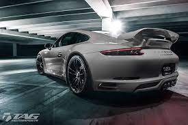 Car is ready for fun driving on track or canyons. Dezent Optimiert Techart Porsche 911 991 2 Carrera Gts