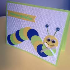 To use as seen, or to adapt to their given circumstances with the materials chosen or available. My Take On The Popular Caterpillar Card Kids Birthday Cards Kids Cards Card Craft