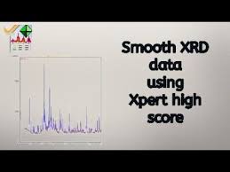 Smooth Xrd Data In Xpert Highscore Plus Software Data Software Smooth