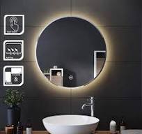 China Customize Round LED Mirror Backlit Lighted Bathroom Mirror for Beauty  Salon