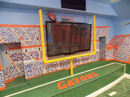 Florida Gators Theme Home Theater Room Florida Gators Room Football Themed Room Volleyball Themed Room