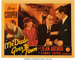 Deeds (2002) trailer starring adam sandler! Mr Deeds Goes To Town Columbia 1936 Lobby Card 11 X 14 Lot 85944 Heritage Auctions