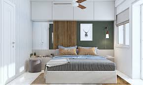 This innovative idea of creating a floating bed in the bedroom makes the room more spacious and elegant. 3 Bhk House Design 3 Bhk Interior Design Design Cafe