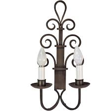 Pair large artisanal wrought iron glass sun wall sconces candle holders. Large 1930s Art Deco Gothic Wrought Iron Scroll Wall Sconce Chairish