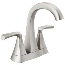 We think home depot is the best place to buy new kitchen faucets, and their lowest price guarantee means you'll always get the best price. Two Handle Centerset Bathroom Faucet 25899lf Sp Delta Faucet