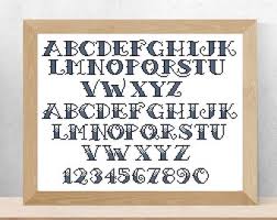 Alphabet Cross Stitch Pattern Pdf Tattoo Font Embroidery