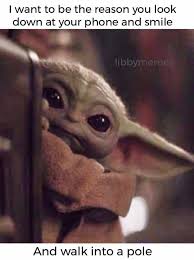 Pin By Brenda Adkison On Baby Yoda In 2020 Star Wars Yoda Star Wars Memes Yoda Wallpaper