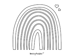 Thanks to the world of free printable coloring pages, kids can have access to an unlimited supply of artistic inspiration. 50 Best Rainbow Coloring Pages To Brighten Your Day World Of Printables