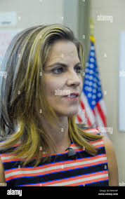 Fort Riley, Kansas, USA, 6th April, 2016 NBC Today Show anchor Natalie  Morales at Fort Riley middle school Credit:Mark Reinstein Stock Photo