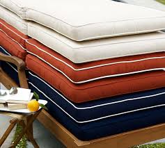 This cushion measures 21w x 72l x 4t and has 4 sets of ties, so it can fit a variety of chaise lounge styles. Thick Outdoor Chaise Cushions Off 69