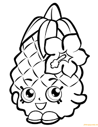 Shopkins are rather small, about two centimeters in size. Pineapple Crush Shopkin Season 1 Coloring Pages Toys And Dolls Coloring Pages Coloring Pages For Kids And Adults