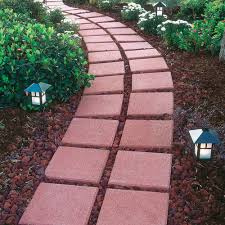 Pour paver set onto the pavers. Pavestone 12 Square Red Concrete Stepping Stone Walmart Com Walmart Com