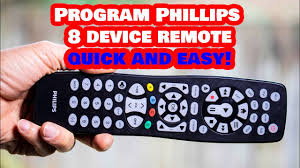 Program This Philips 8 Device Universal Remote To Any Device Youtube