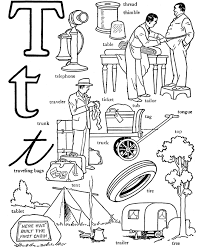 35+ abc coloring pages for toddlers for printing and coloring. Abc Words Coloring Pages Letter T Tent Free Coloring Pages Coloring Library