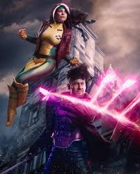 Ka gen yon sèl 😉 mèsi ak bon nuit Rouge @texthemess Photography  @ryansimsphotography @tristan.dudine.photography @matthewinorlando #gambit  #xmen #xmen97 #rogue #gambitcosplay