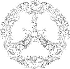 Simbolo de la paz para imprimir — vector de balagur. Mandalas De La Paloma De La Paz Novocom Top