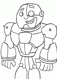 Cyborg teen titans go coloring page print. 12 Pics Of Teen Titans Go Cyborg Coloring Pages Cyborg Teen Coloring Home