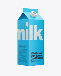 Milk Carton With Screw Cap Mockup In Packaging Mockups On Yellow Images Object Mockups Baking Almond Milk Banana Mi In 2020 Mockup Psd Milk Packaging Mockup Free Psd
