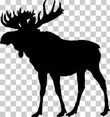 Elk Deer Moose Silhouette Png Clipart Antler Art Black And White Cattle Like Mammal Clip Art Free Png Download Moose Silhouette Moose Animal Silhouette