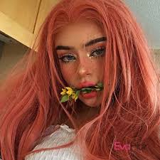 Beauty Queen Leahvelen Your Hair Looks Amazing Stunning Beauty Rock This Rose Golden Long Straight Wig Well Wha Rose Pink Hair Pink Hair Dye Pink Hair