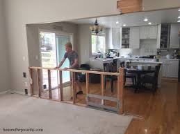 Today, i will be writing about half wall in kitchen or well known as pass through the window area. Tearing Out A Half Wall Between Kitchen And Family Rooms House Of Hepworths