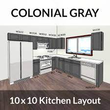 For many, the kitchen is the heart of the home. Lesscare Colonial Gray 10x10 Kitchen Cabinets Group Sale