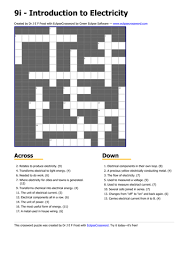 The crossword solver found 200 answers to the energy crossword clue. Electricity Crossword Teaching Resources