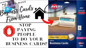 When you consider how affordable and portable they are, it makes sense to always have a few on you to give away. How To Make Simple Business Cards From Home Canva Avery Youtube