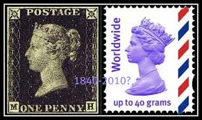 Image result for The first postal stamp released: Britain/ 1840