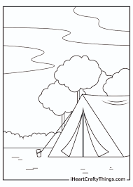 Download and print these camping coloring pages for free. Camping Coloring Pages I Heart Crafty Things
