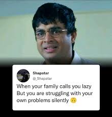 Our parents belong to the generation where mental health wasn't considered  to be a issue. They somehow had to get up, fend for their family! When you  have responsibilities, there is no