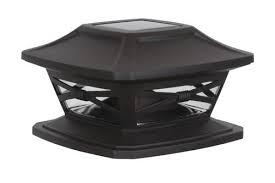 Patriot Lighting Solar Integrated Led Crosby Post Cap Landscape Light At Menards