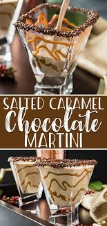 If you want to drizzle caramel inside the glass, hold it upright over the sink to catch any caramel drips. Salted Caramel Chocolate Martini Christmassweetsweek The Crumby Kitchen