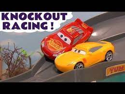 Disney Cars Toys Mcqueen Cars 3 Knockout Racing With Funny Minions Hot Wheels Car For Kids Tt4u Youtube Disney Cars Toys Mcqueen Cars 3 Toy Car