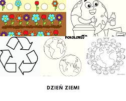 Światowy dzień ziemi przypomina o tym, że powinniśmy dbać o naszą planetę. Dzien Ziemi Karty Pracy Malowanki Wycinanki Kwiecien Academy