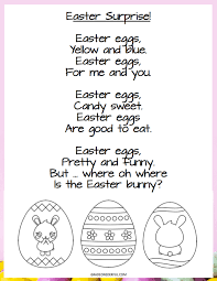 3 Adorable Easter Poems For Instant Download Free Easter Poems English Poems For Kids Kindergarten Poems