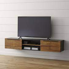 Rigby Natural 80 5 Large Floating Media Console Floating Media Console Living Room Tv Stand Media Console