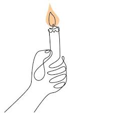 Cover the surface with newspaper or a brown paper bag. Continuous One Line Drawing Of A Hand Holding Burning Candle Human Hands Holding A Memory Candle Melting Wax Candle In Left Hand Vector Minimalism Design Isolated On White Background 2124827 Vector Art