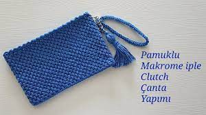 Yeni başlayanlar için, sık iğne nasıl yapılır ▶. Pamuklu Makrome Iple Clutch Canta Yapimi Portfoy Canta Youtube