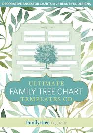 ultimate family tree chart templates cd family tree editors