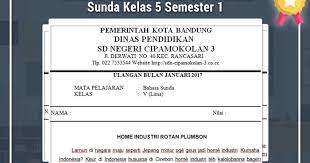 Pamit kepada kedua orang tua 5. Kunci Jawaban Dan Soal Uts Bahasa Sunda Kelas 5 Semester 1 Operator Sekolah
