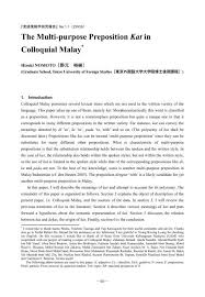 @nitsanw you are right that we ignore coordinate omission (co) at that level. The Multi Purpose Preposition Kat In Colloquial Malay
