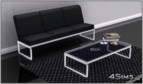 Description inspired by the clean modern style of casa cúbica, this compact dwelling originally built from a small shipping container can house a single or maybe a couple in the sims 4. Modern Living Room Set 3 Seats Sofa Plus Glass Coffee Table For Sims 3 4sims