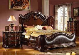 Complete your bedroom with california king size bedroom sets from 1stopbedrooms. Buy Mcferran B3000 California King Panel Bedroom Set 3 Pcs In Cherry Leather Online