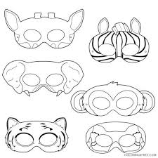 Download and print these jungle animals coloring pages for free. Jungle Animal Masks Coloring Pages Jungle Animals Kid Crafts Kids Printable Coloring4free Coloring4free Com