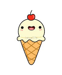 Black And White Ice Cream Cone Kawaii Vanilla Ice Cream Cone Sticker By Kawaiilife Black And White Stickers Cute Cartoon Drawings Ice Cream Cartoon